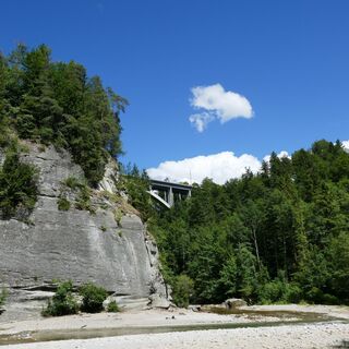 Aussicht vor Schwarzwasserbrücke - Schwarzwasser-Sense-Schluchtenweg Etappe 2