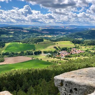 Blick vom Baropturm Richtung Großgölitz