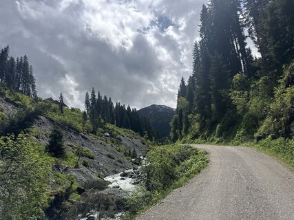 Photo de Matthias Opbacher le long du parcours