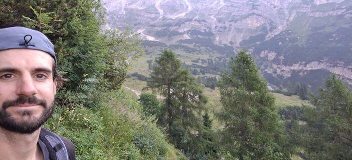 Photo de David Bubenheim le long du parcours