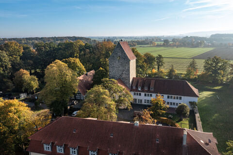 Burg Wittlage aus der Vogelperspektive 