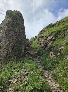 Photo de Sven le long du parcours