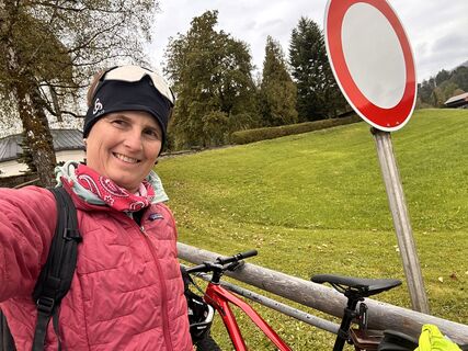 Fotografie z Simone Stocker na trase