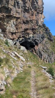 Photo de Stefano Manzoni le long du parcours