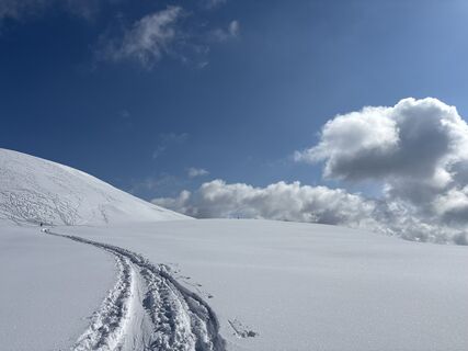 Zdjęcie z Heinz Sperl wzdłuż trasy