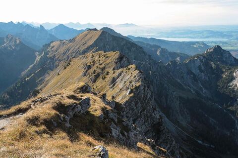 Hüttenwanderung - Grat in Richtung Feigenkopf