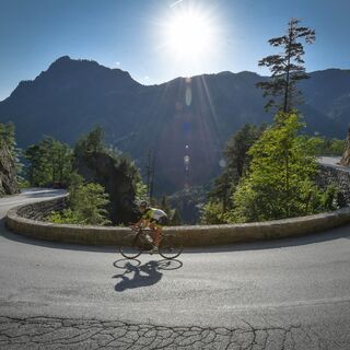 Rennradfahren in Brandenberg - Abfahrt