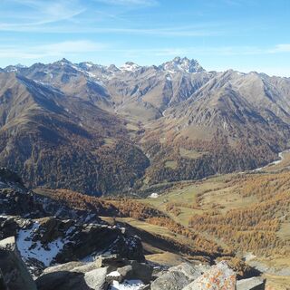Aussicht auf dem Weg zum Piz Arina