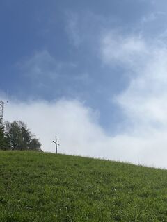 Photo de Anita Sternberger le long du parcours