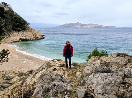 Zdjęcie z Birgit Zückert wzdłuż trasy