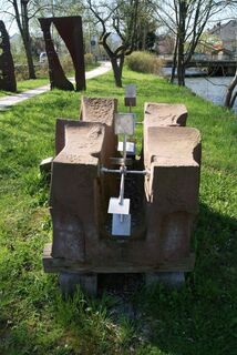 Wasserskulptur von Helmut Pink