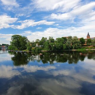 Blick auf Havelberg an der Elbe