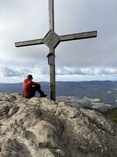 Foto de Egon Dullinger a lo largo del recorrido