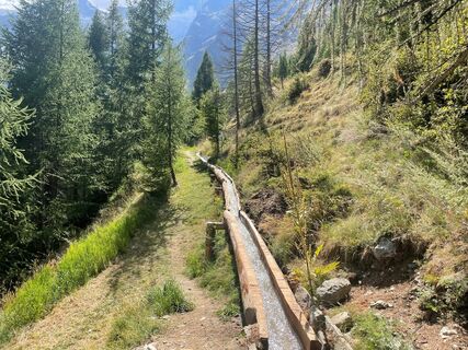 Holzkänel der Suone Unnerwasser