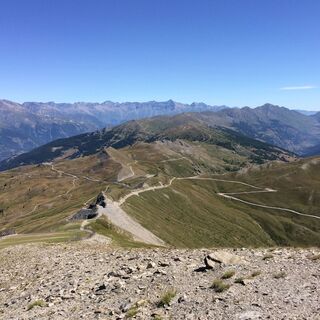 Blick vom Cima Fraiteve in Richtung Colle Basset