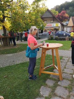Photo de Peter Bacher le long du parcours