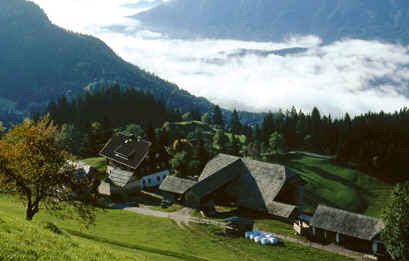 Blick auf das Berggasthaus Walder.