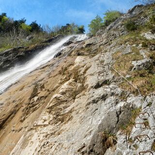 Einstieg Klettersteig St. Anton im Montafon
