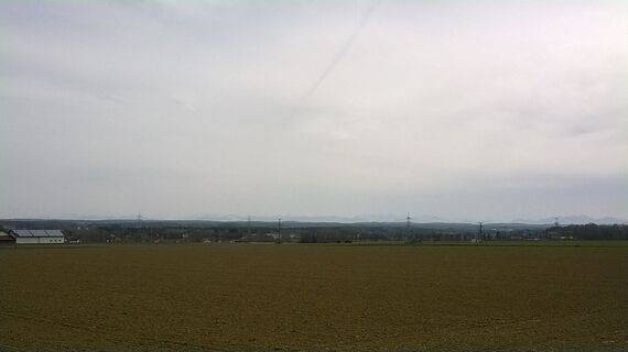 Sicht bis in die Alpen
