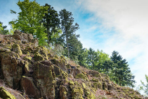 Der Himmelsfelsen, von unten betrachtet