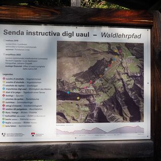 Waldlehrpfad, Übersichtstafel