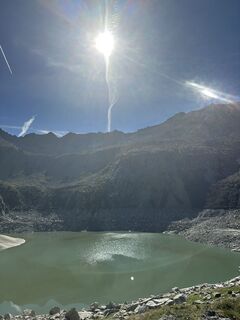 Photo de Agnese Martinelli le long du parcours
