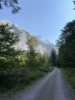 Foto de Luca Pirker a lo largo del recorrido