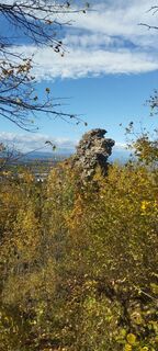 Photo de Christine Fischer le long du parcours
