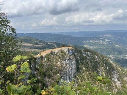 Foto von Laurence Fournier entlang der Tour