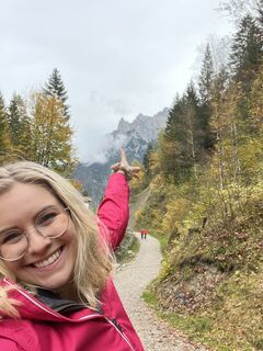 Foto von Iris Humenberger entlang der Tour