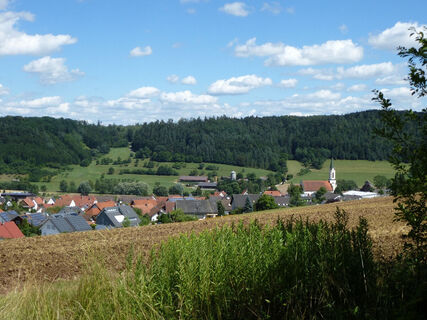 Blick auf Heiligenzimmern
