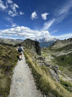 Foto von Maria Ricciardi entlang der Tour
