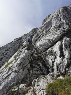 Klettersteig hinauf zur Alpspitze