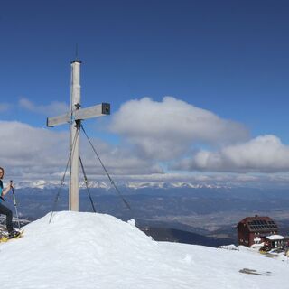 Am Gipfel des Zirbitzkogel (2396 m)