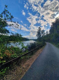 Foto de Steve Hensel a lo largo del recorrido