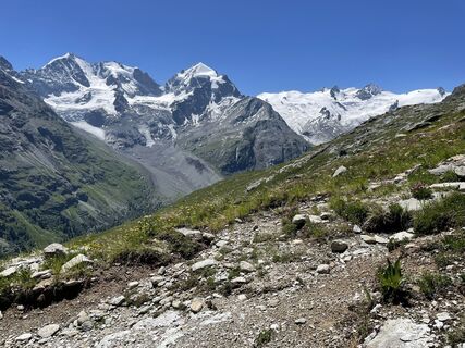 Photo de Christiane Papp le long du parcours