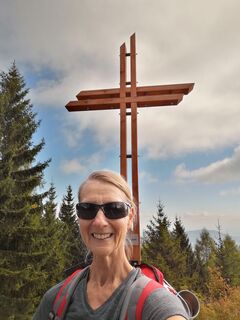 Foto de petra zöchner a lo largo del recorrido