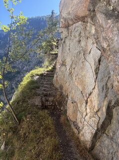 Photo de Hannah Anyan le long du parcours