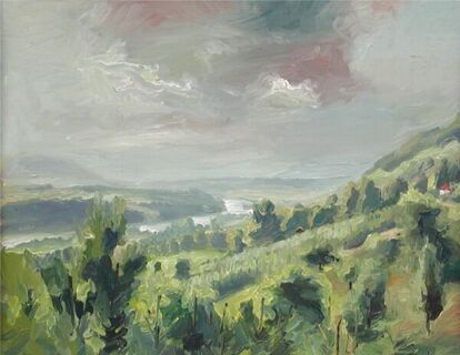 Blick nach Hemmishofen 1948