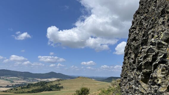 Foto von Siggi unterwegs entlang der Tour