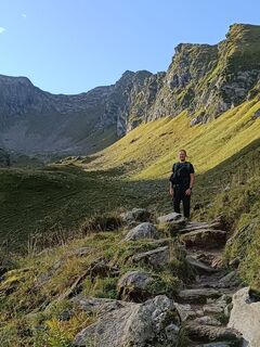 Photo de Carla le long du parcours