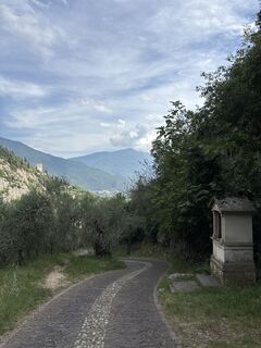 Foto von Heinz Sperl entlang der Tour