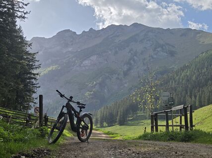 Foto von Lukas Mürzl entlang der Tour