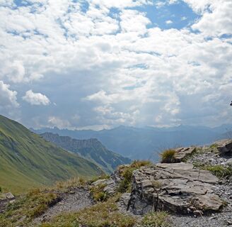 Jägglisch Horn - Blick in Richtung Klosters