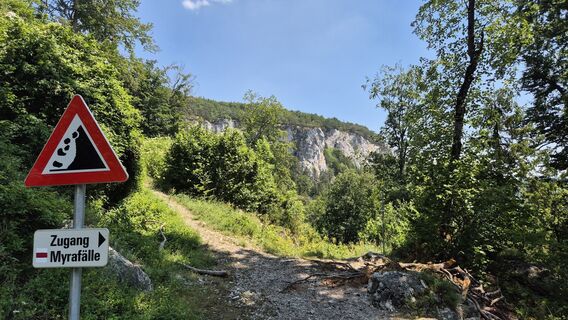 Photo de Claudia Maurer le long du parcours