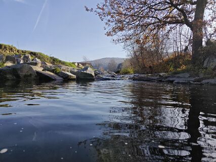 Foto von Sabine entlang der Tour