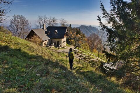 Mühlbacher Hütte auf 994 Metern