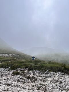 Foto de Eva Schmidhammer a lo largo del recorrido