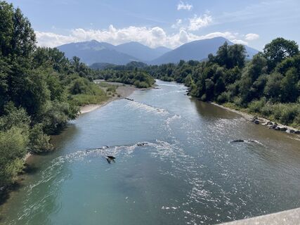 Fotografia z Helmut Scheurer na trase