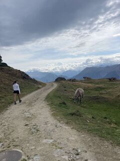 Foto von céline entlang der Tour